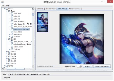 RAFTools DDS Viewer